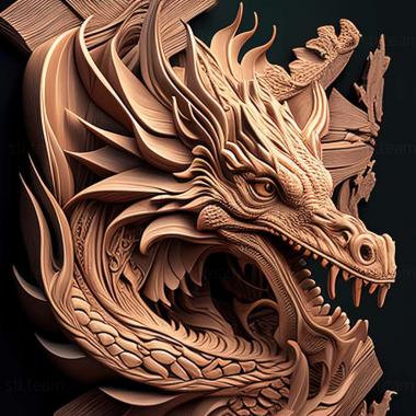 3D model dragon (STL)